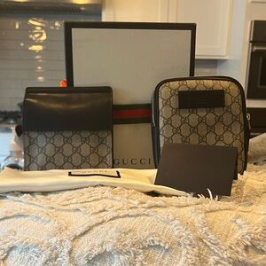 Gucci Brown and Beige Monogram Collection